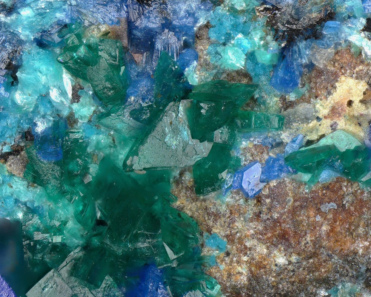 Ramsbeckite & Linarite