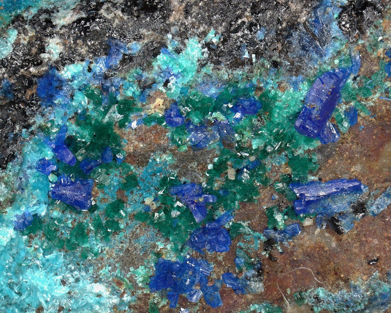 Ramsbeckite & Linarite