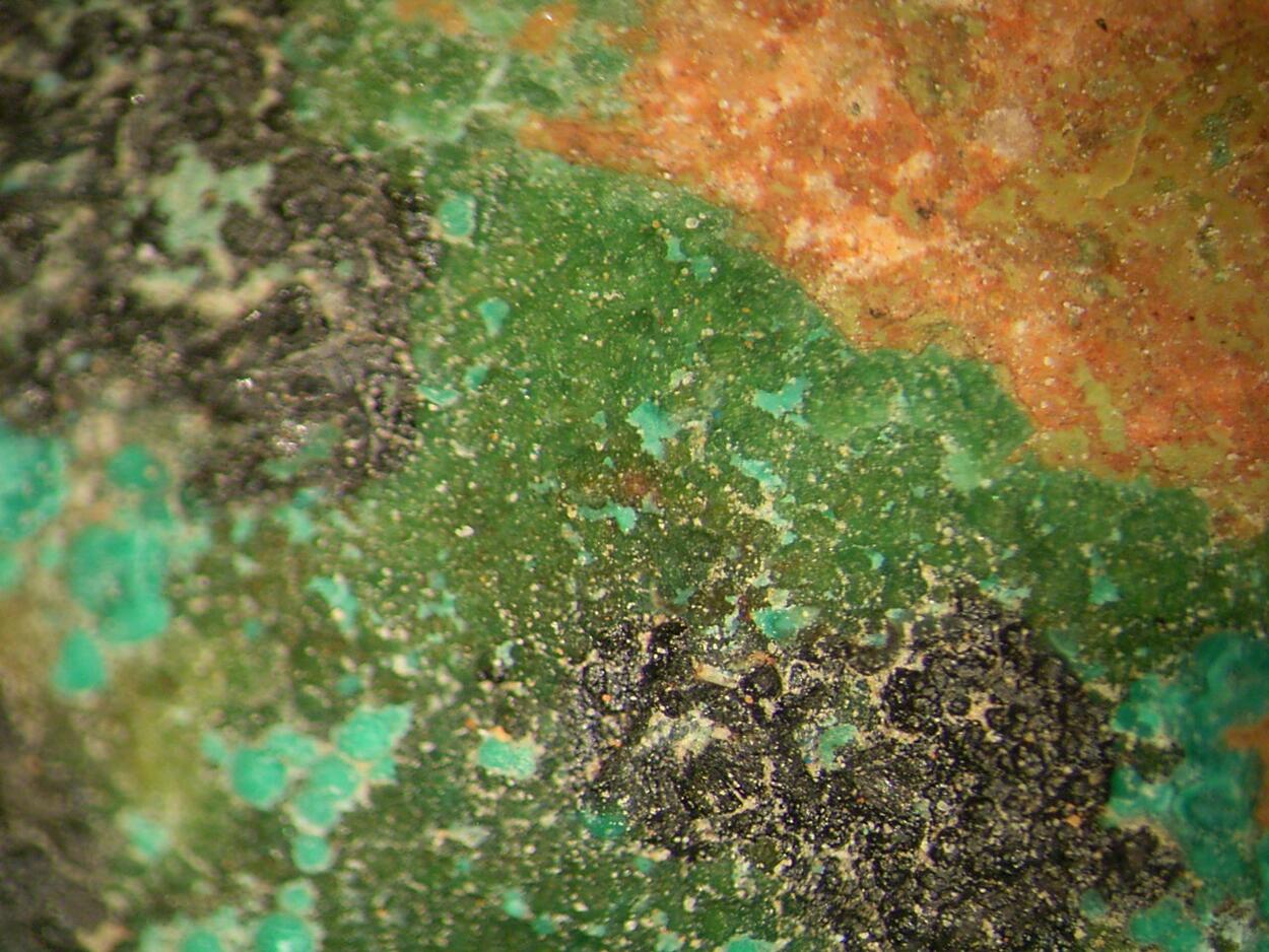 Zincolivenite & Azurite