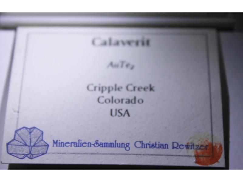 Calaverite Sylvanite & Gold