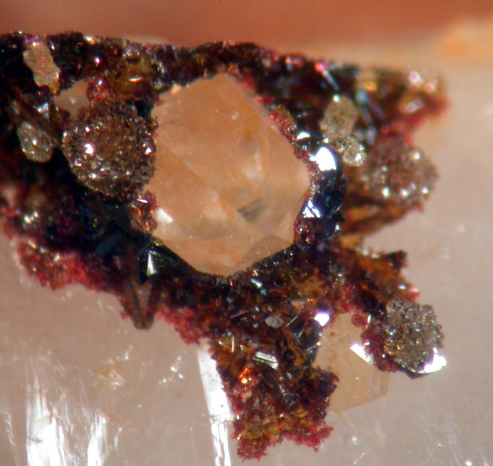 Scorodite Quartz Beudantite & Carminite