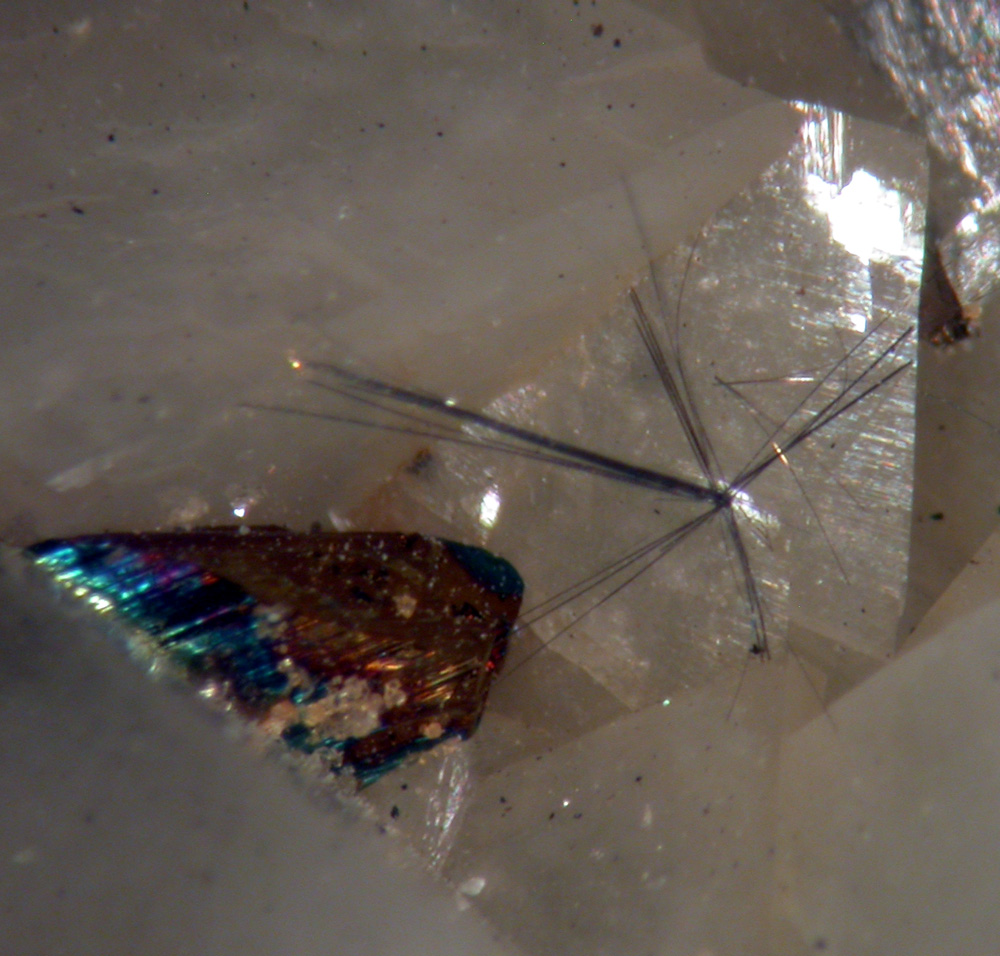 Millerite Dolomite & Chalcopyrite