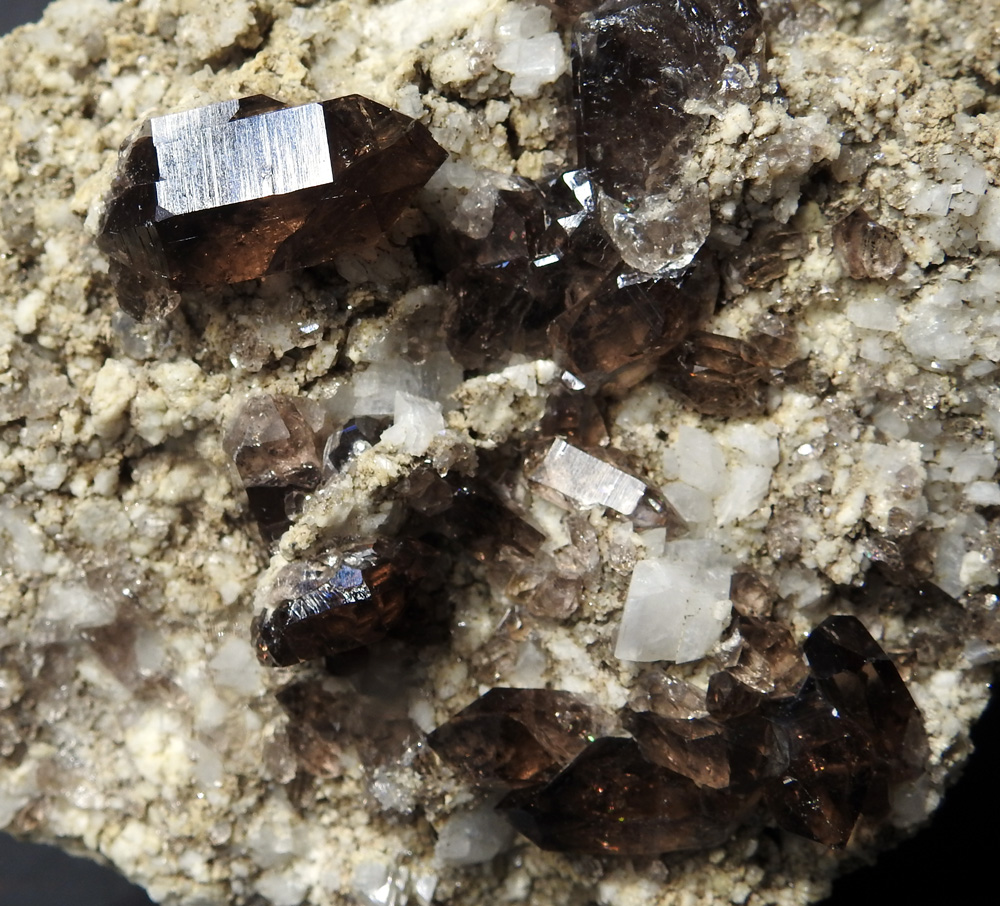 Smoky Quartz & Adularia