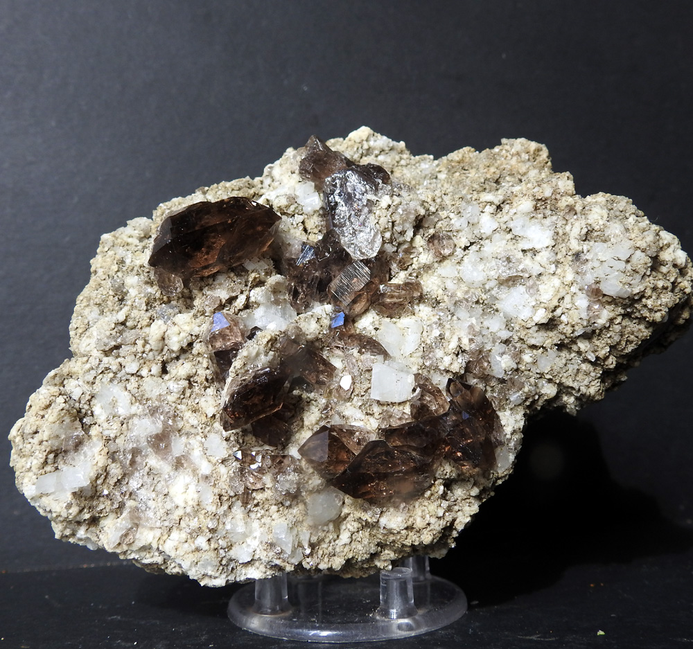 Smoky Quartz & Adularia