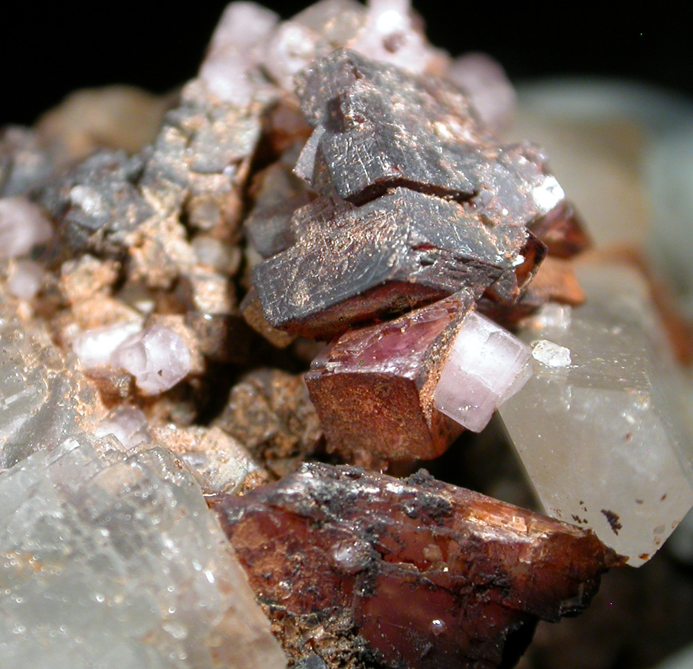 Rhodochrosite Apatite Fluorite & Quartz