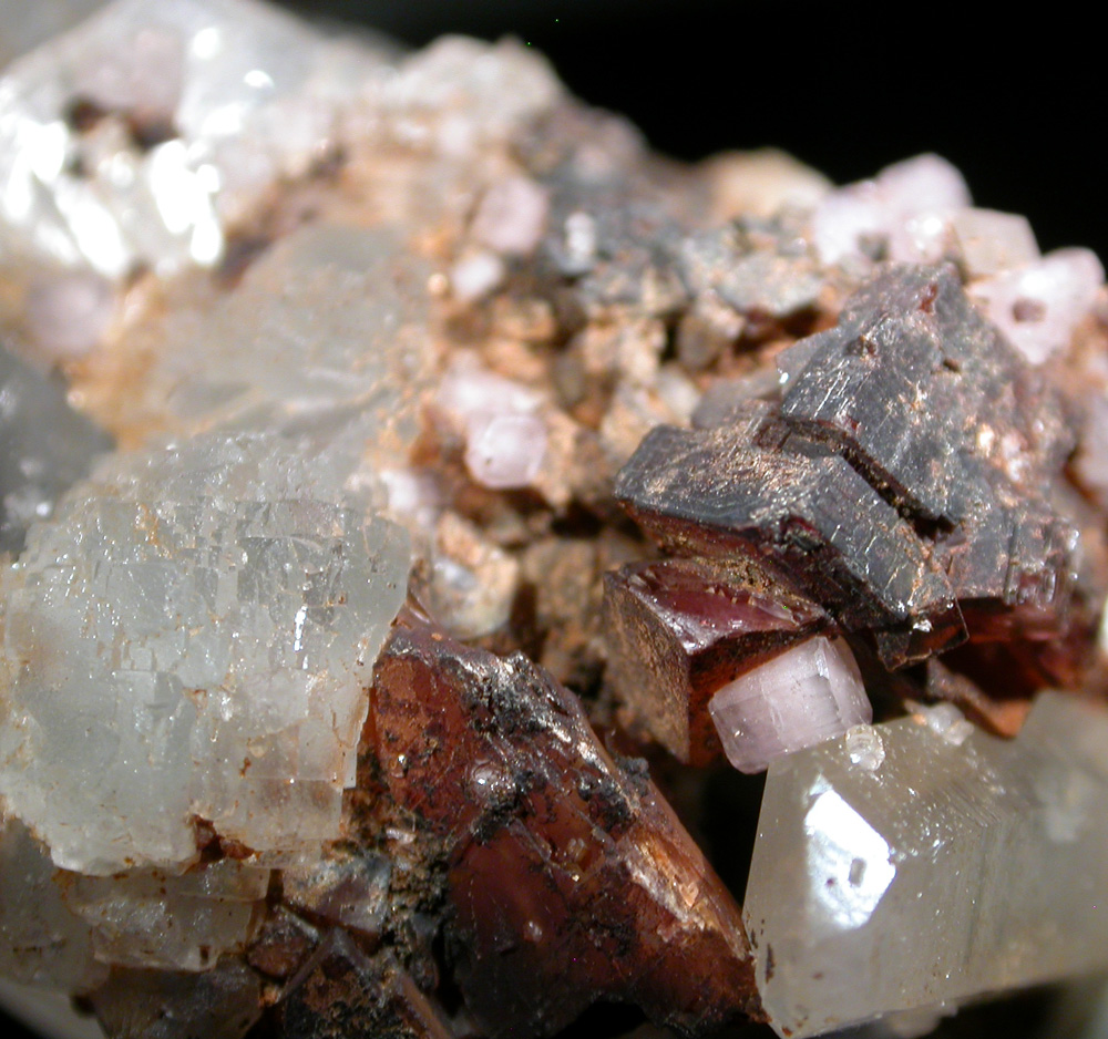 Rhodochrosite Apatite Fluorite & Quartz