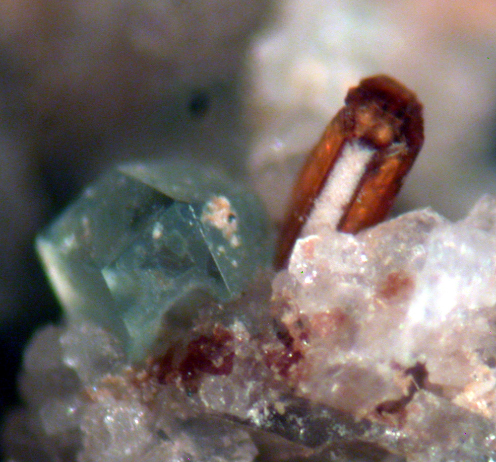 Nenadkevichite Fluorite & Catapleiite