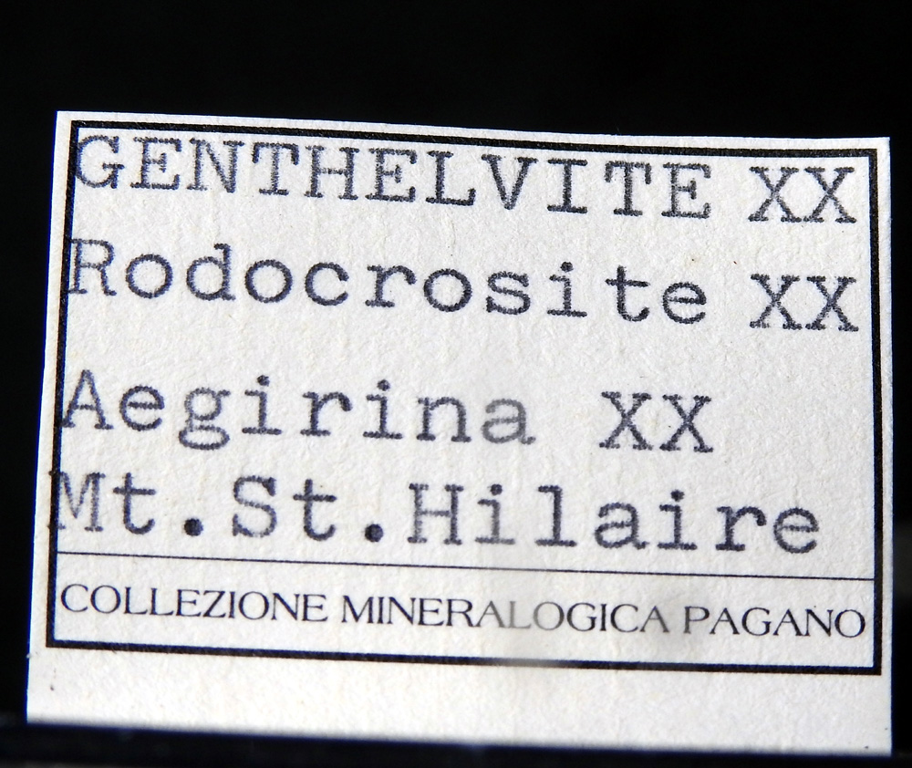 Genthelvite Rhodochrosite & Aegirine