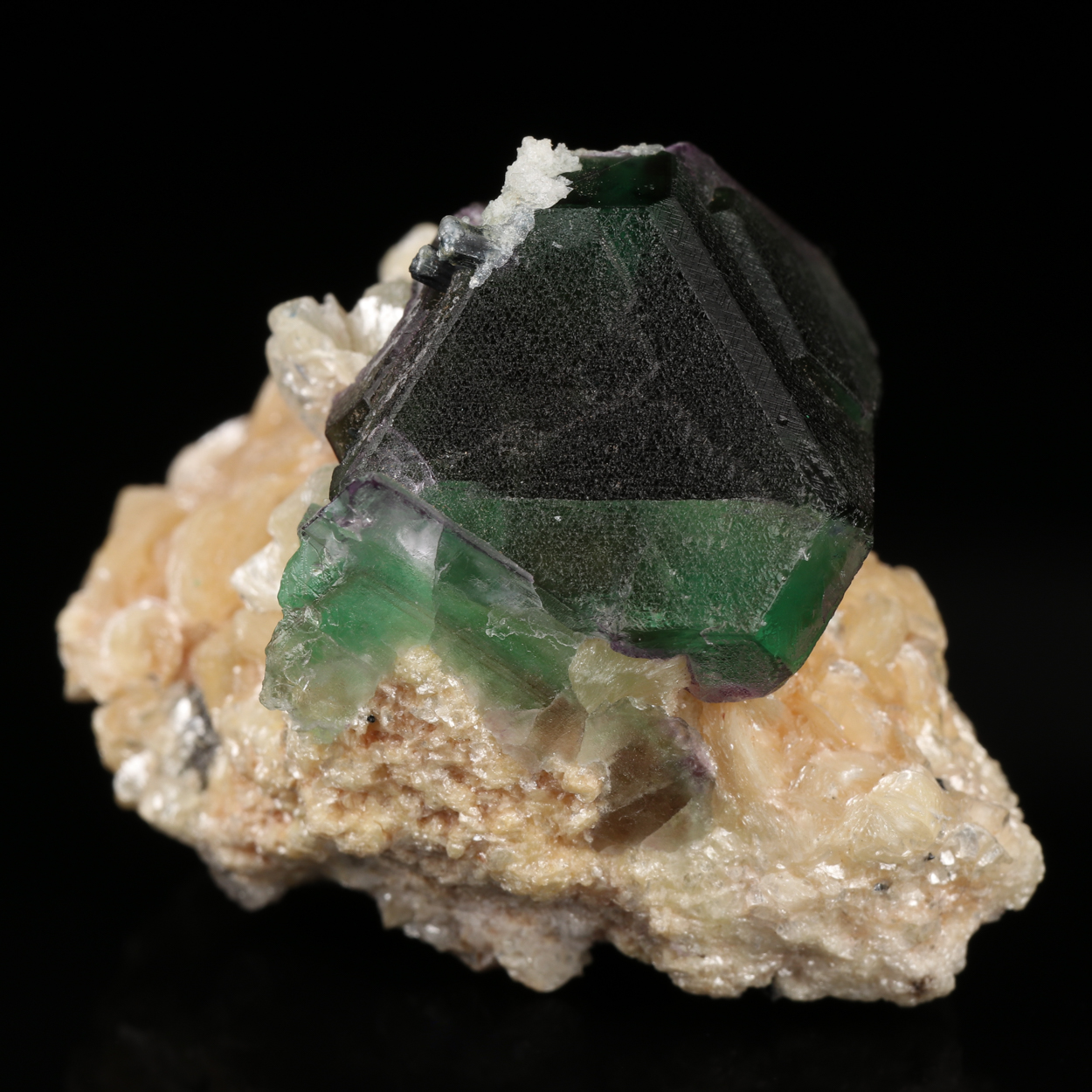 Fluorite On Muscovite