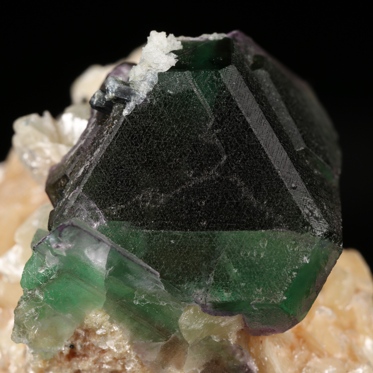 Fluorite On Muscovite