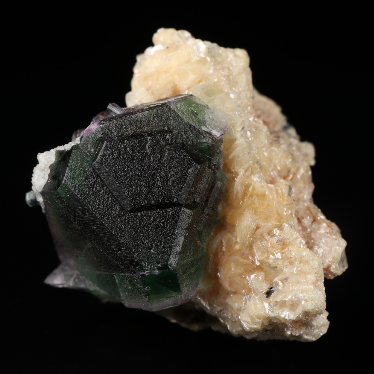 Fluorite On Muscovite