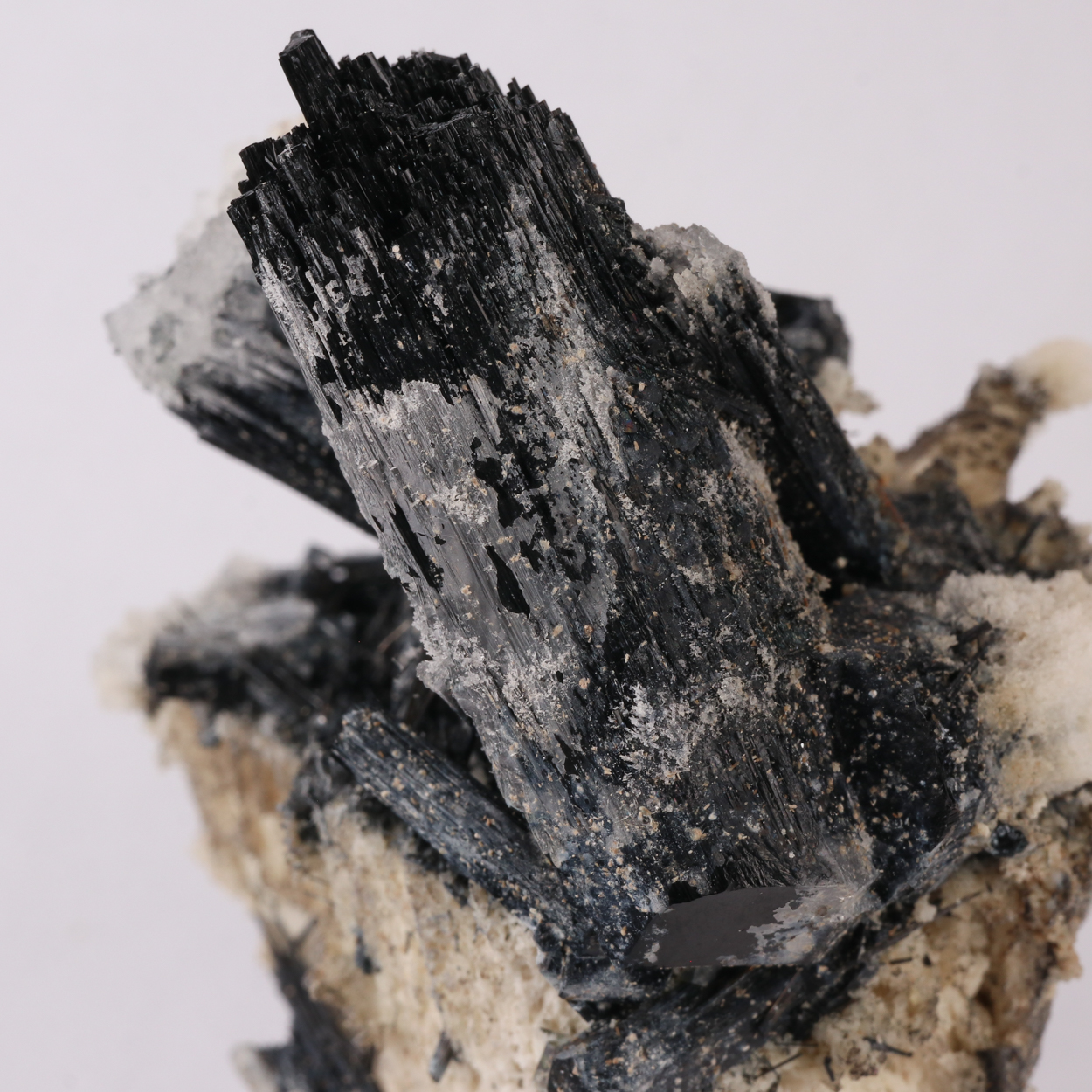 Opal-AN On Orthoclase With Schorl