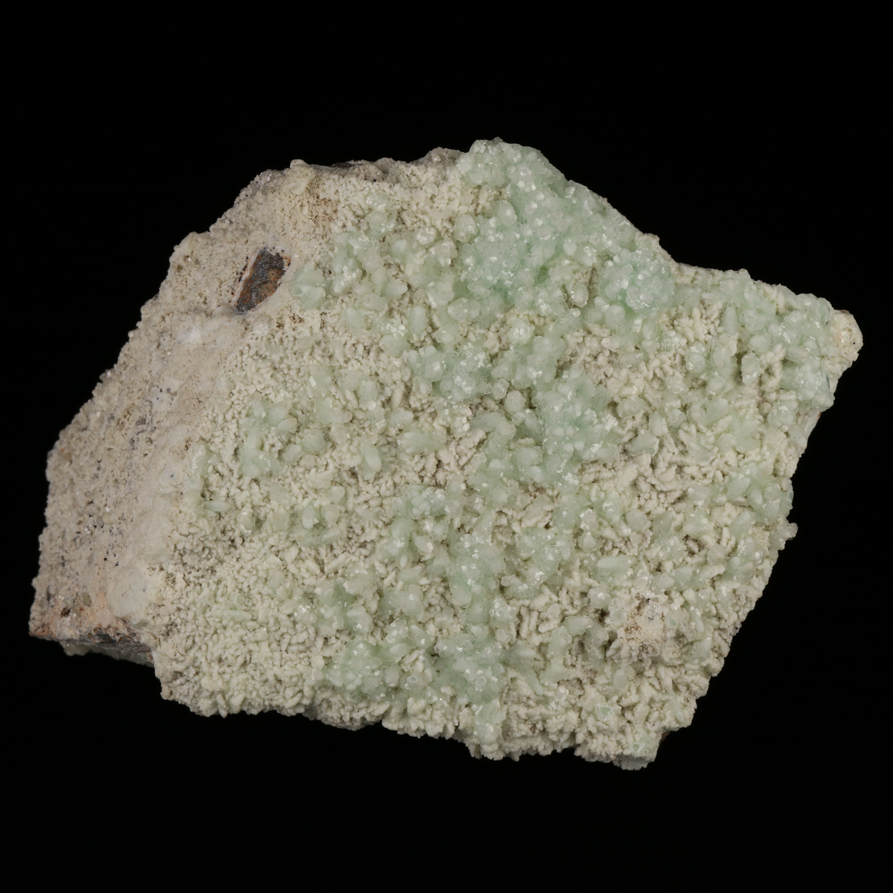 Calcite On Chalcedony On Smithsonite