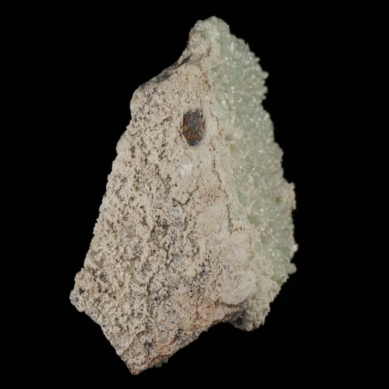 Calcite On Chalcedony On Smithsonite