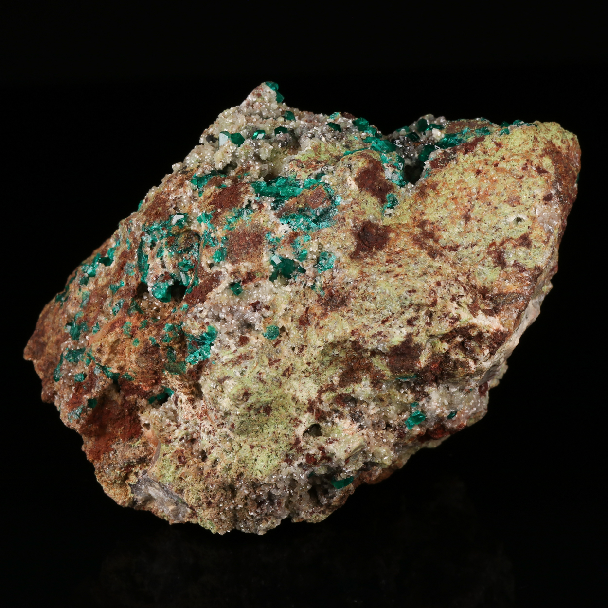 Dolomite With Dioptase