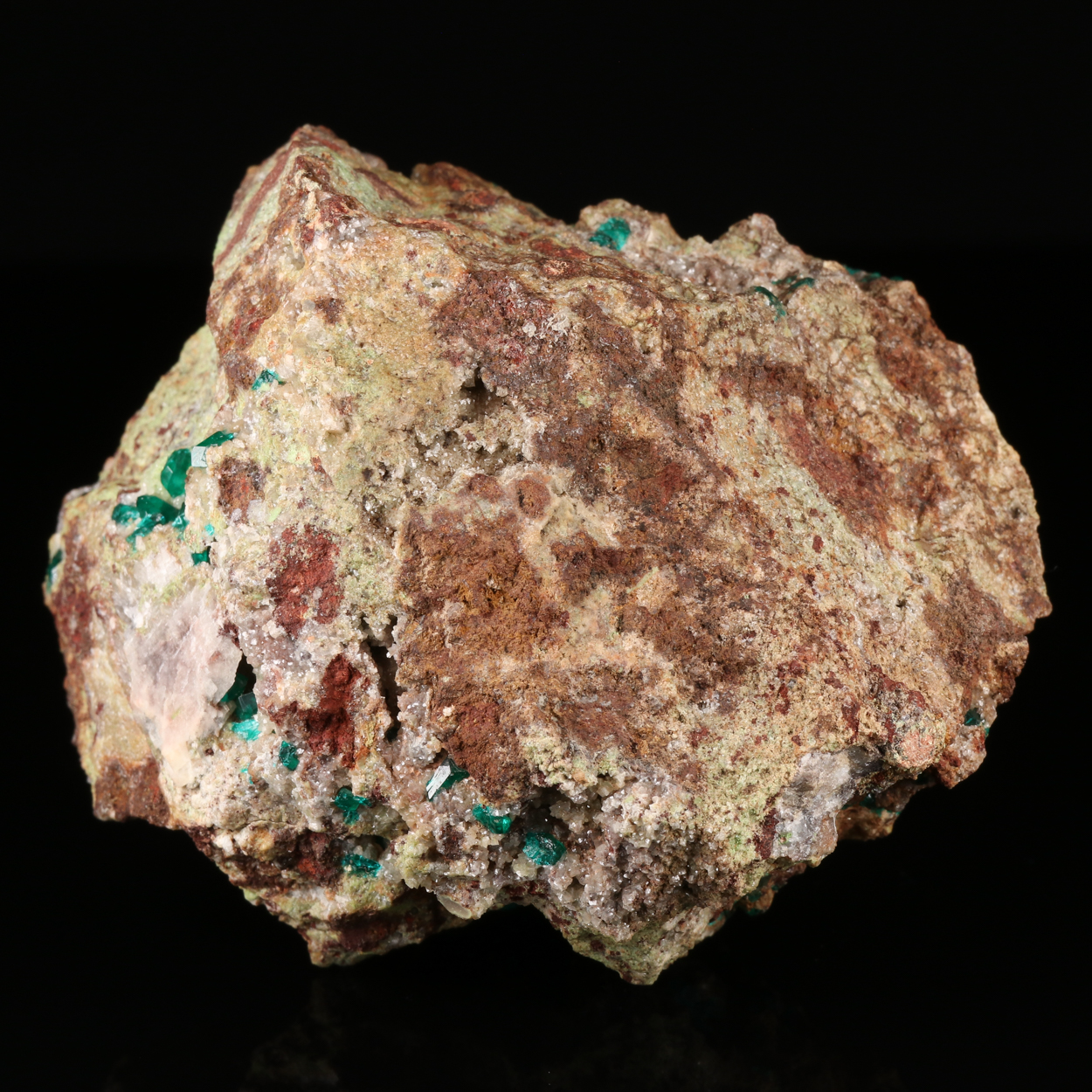 Dolomite With Dioptase