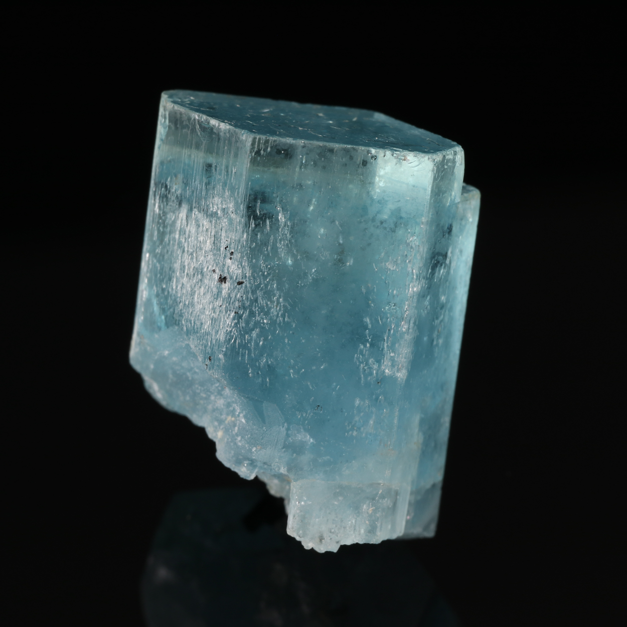 Aquamarine With Schorl