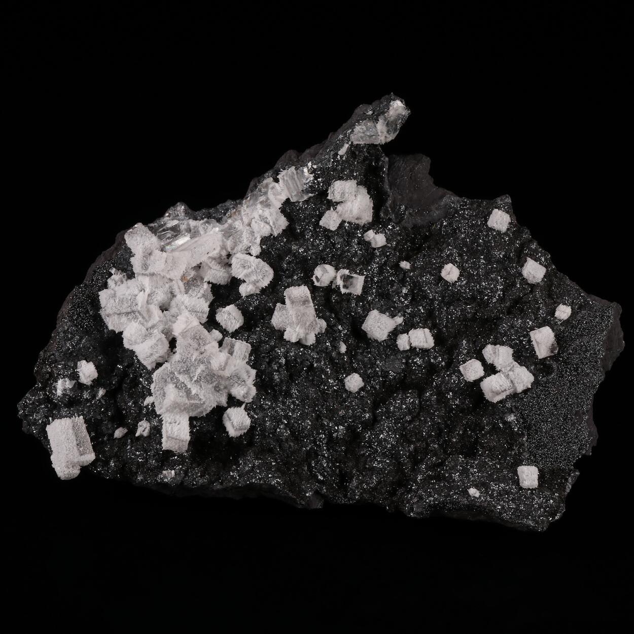 Epitaxial Calcite On Calcite With Hausmannite