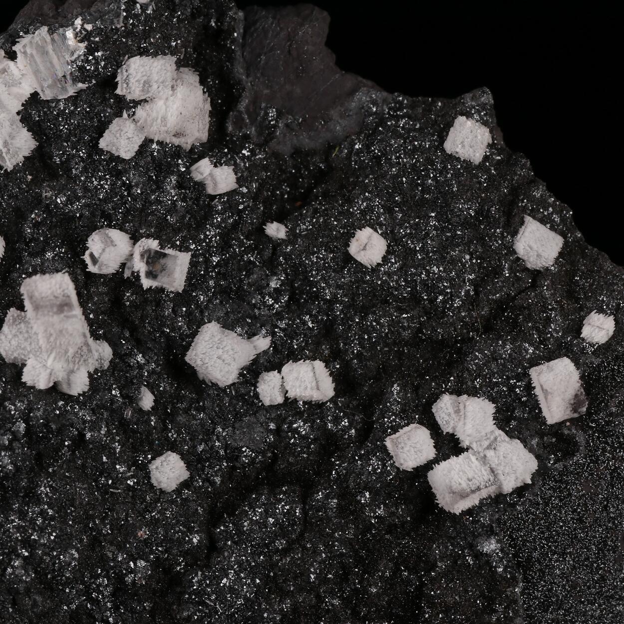 Epitaxial Calcite On Calcite With Hausmannite