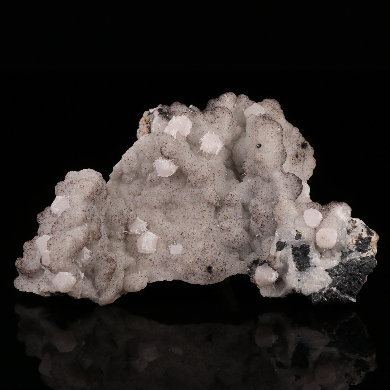 Calcite On Calcite With Manganite