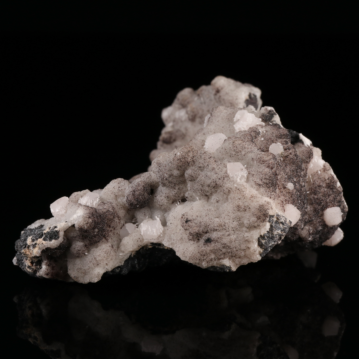 Calcite On Calcite With Manganite