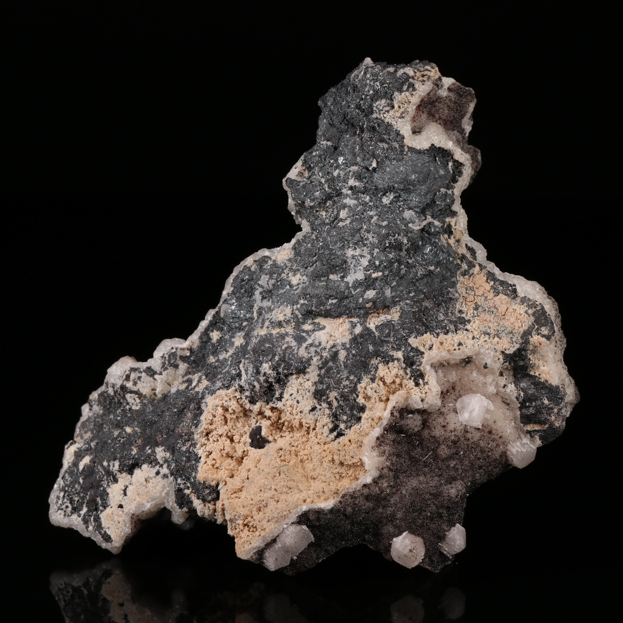 Calcite On Calcite With Manganite