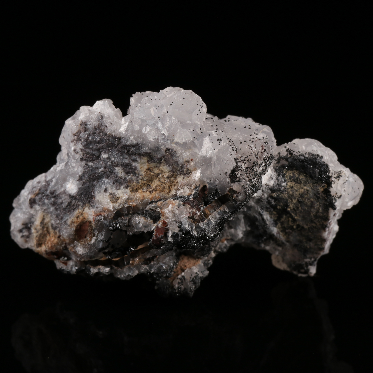 Manganite On Calcite