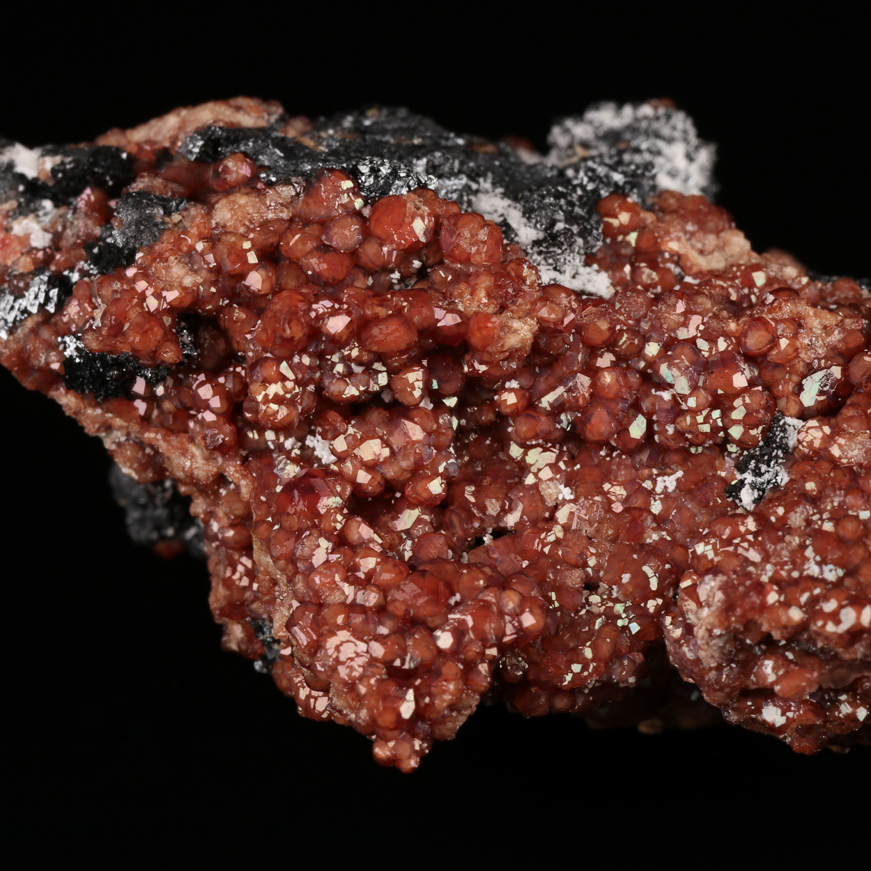 Andradite On Hausmannite