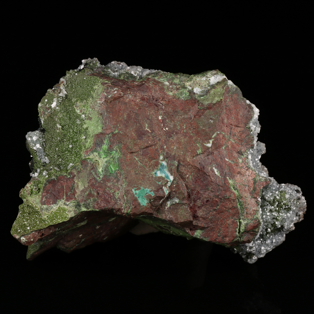 Dolomite On Heterogenite With Olivenite