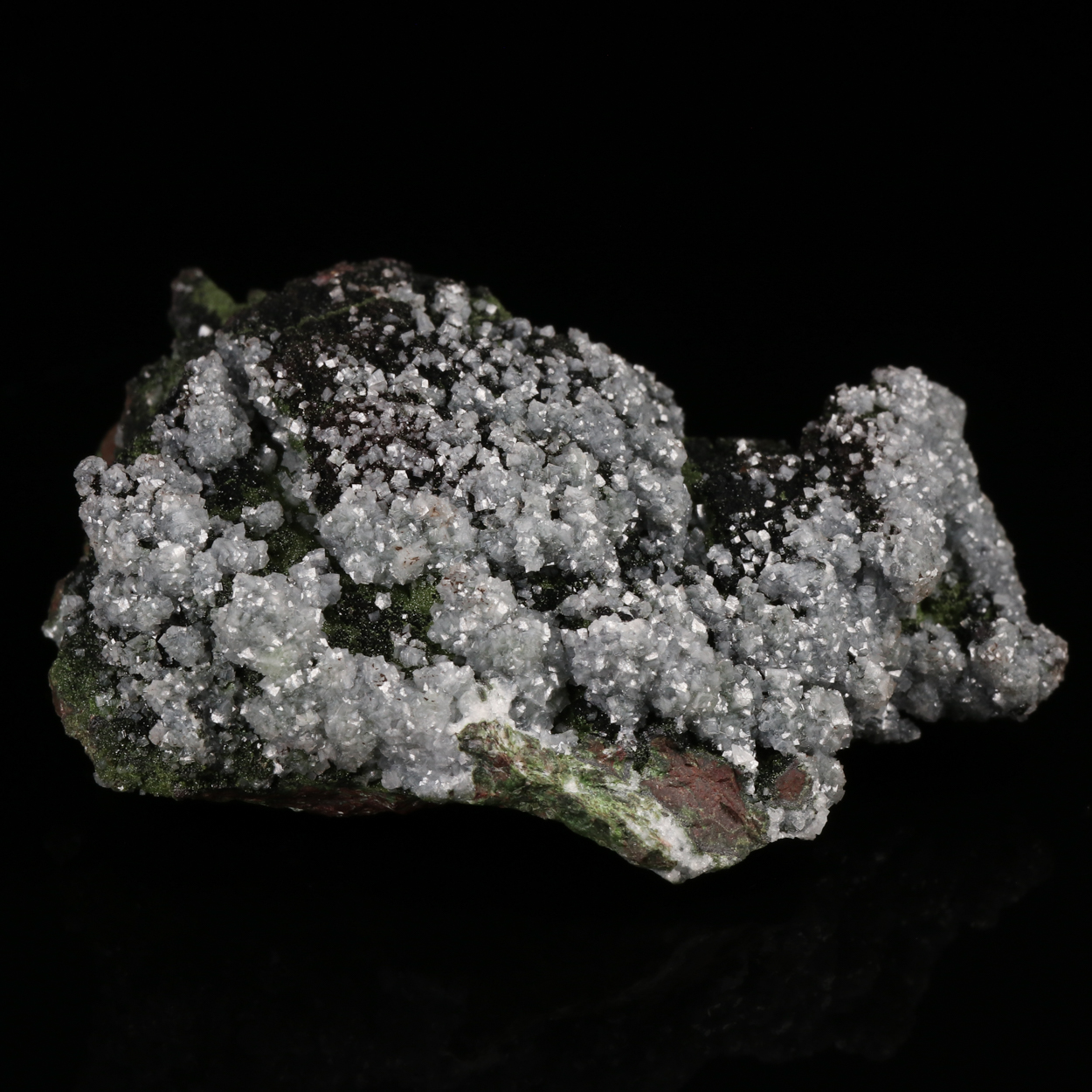 Dolomite On Heterogenite With Olivenite