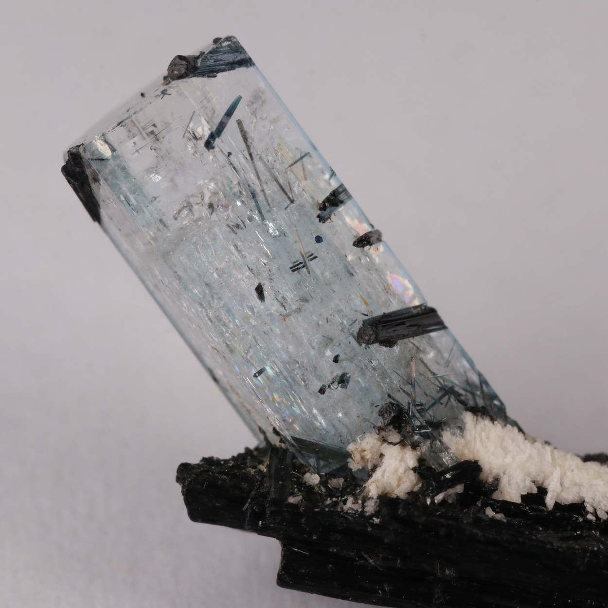 Aquamarine On Schorl