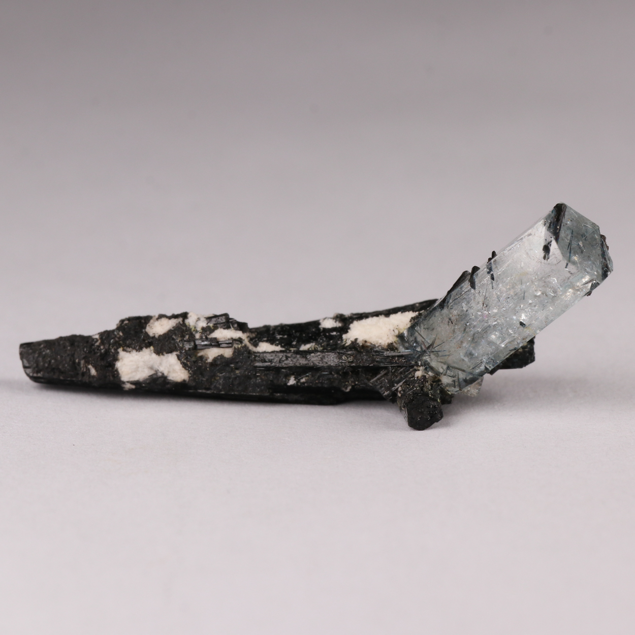 Aquamarine On Schorl