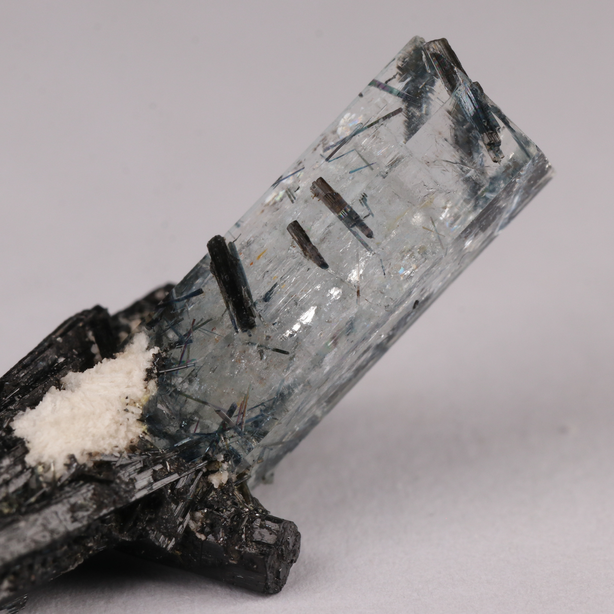 Aquamarine On Schorl