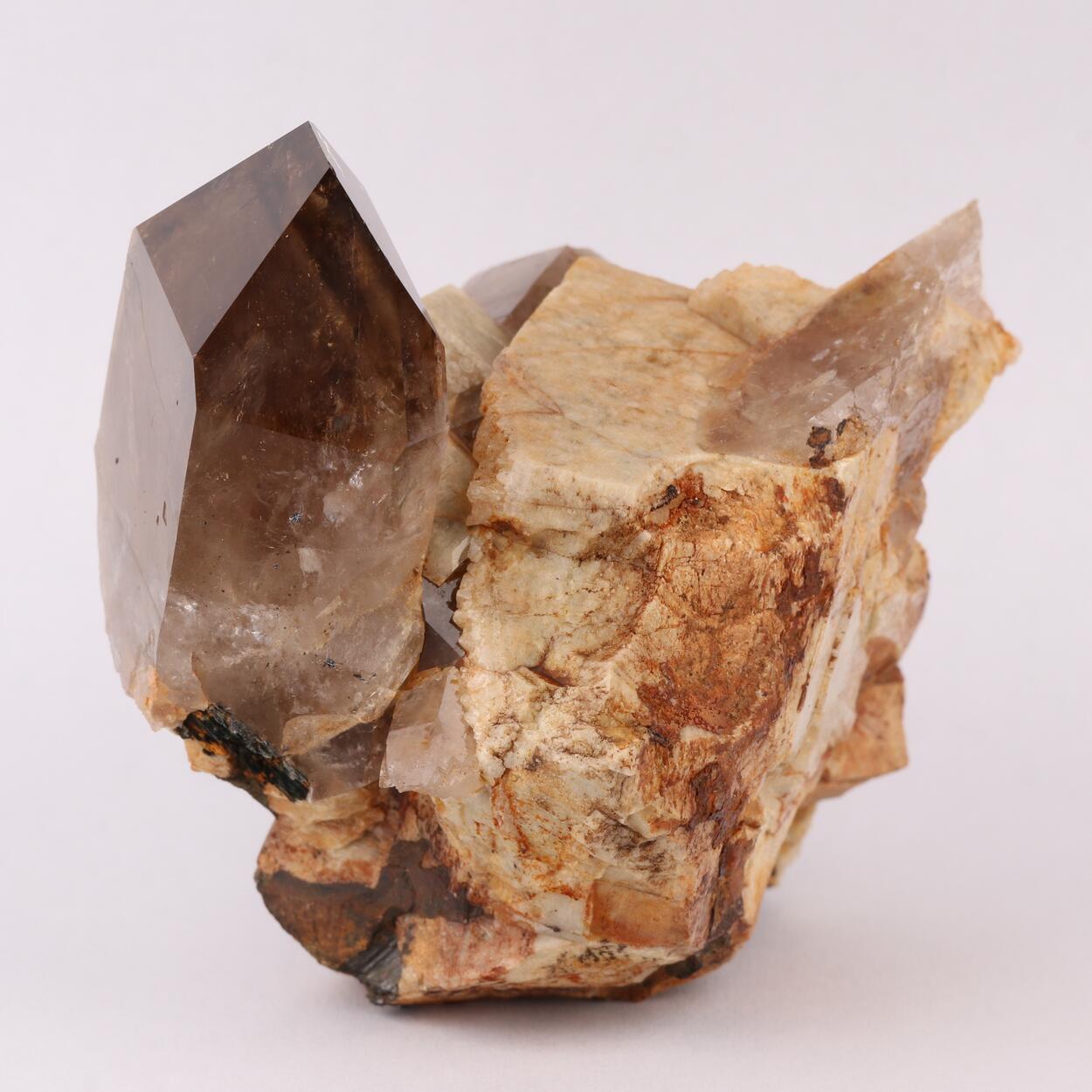 Orthoclase & Smoky Quartz