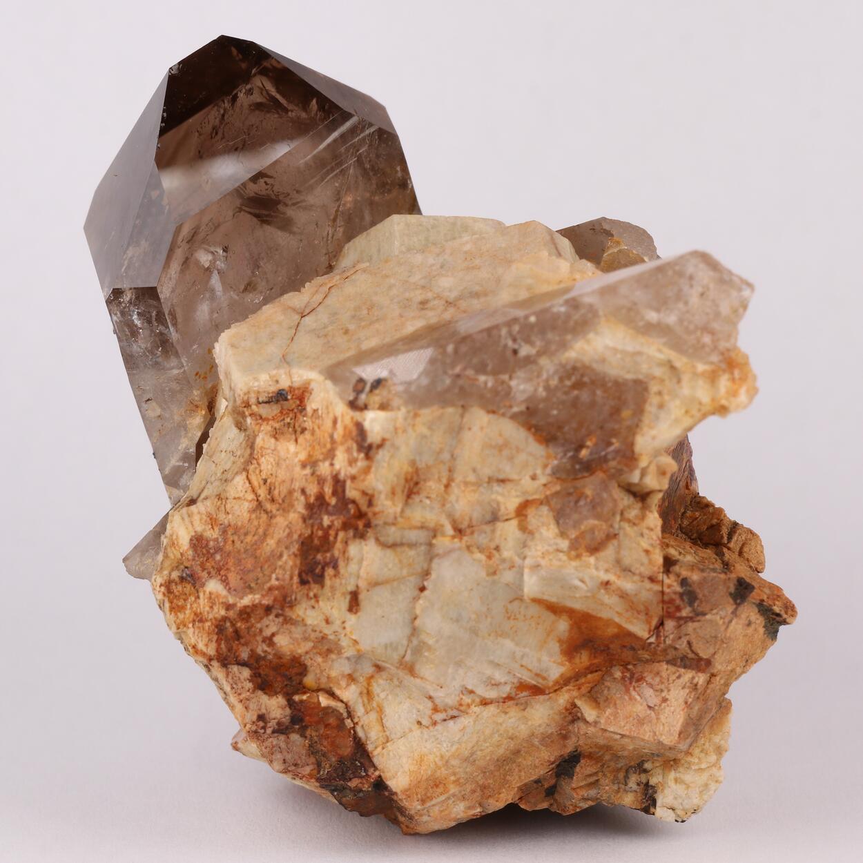 Orthoclase & Smoky Quartz