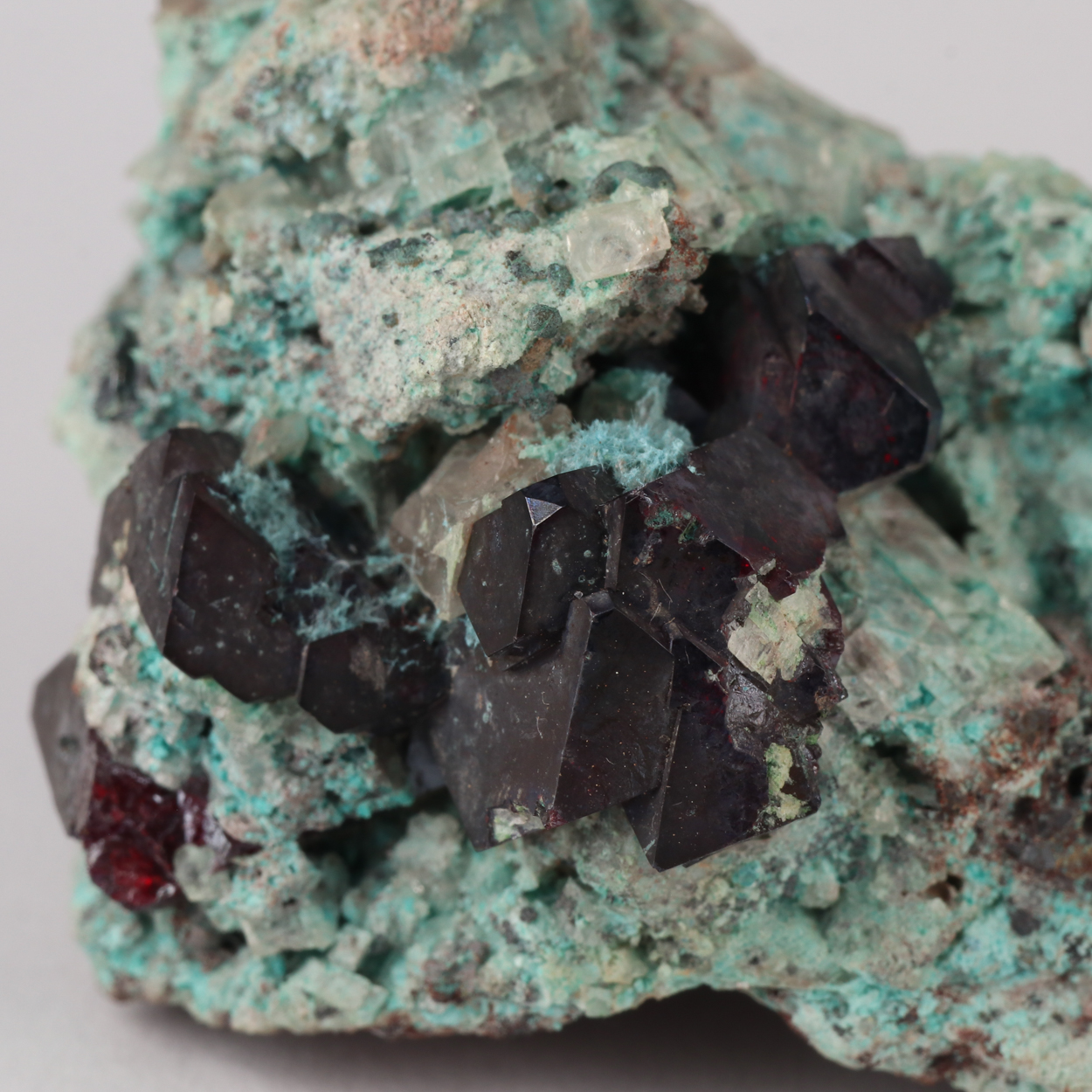 Plancheite & Chrysocolla With Cuprite