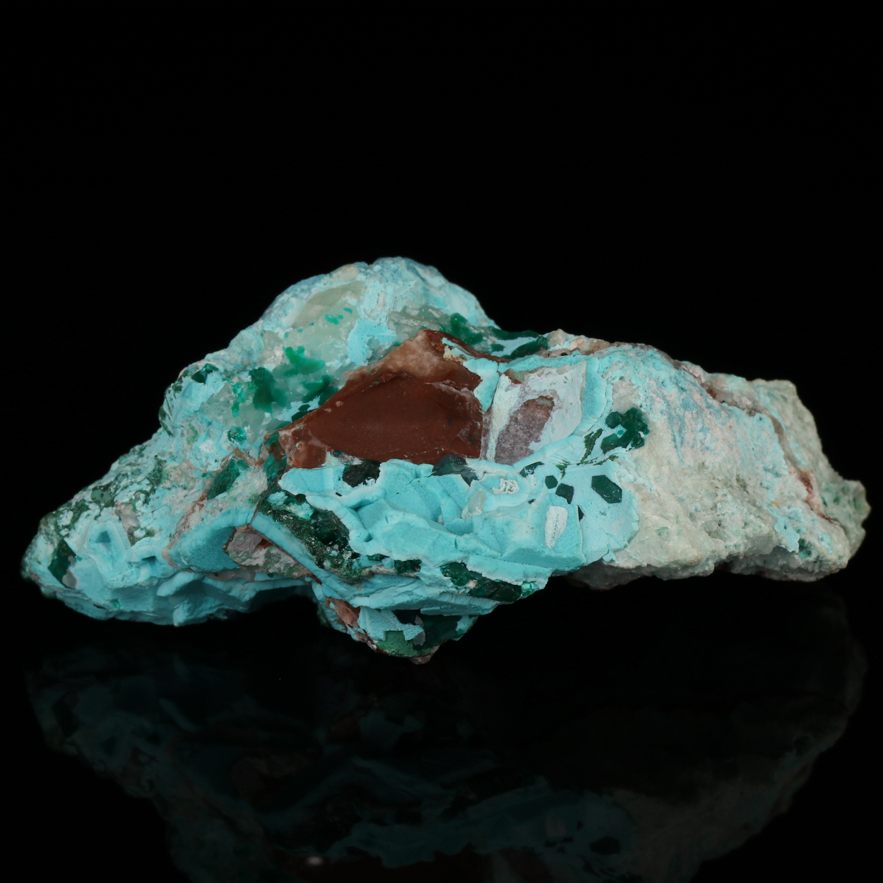 Shattuckite & Plancheite With Chrysocolla & Dioptase