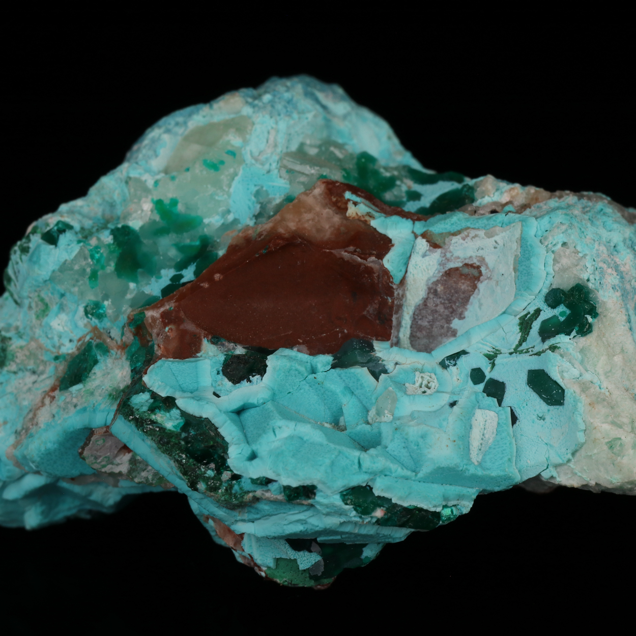 Shattuckite & Plancheite With Chrysocolla & Dioptase