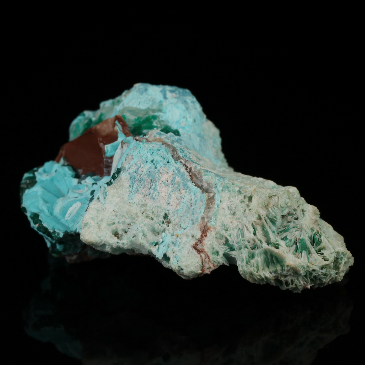 Shattuckite & Plancheite With Chrysocolla & Dioptase