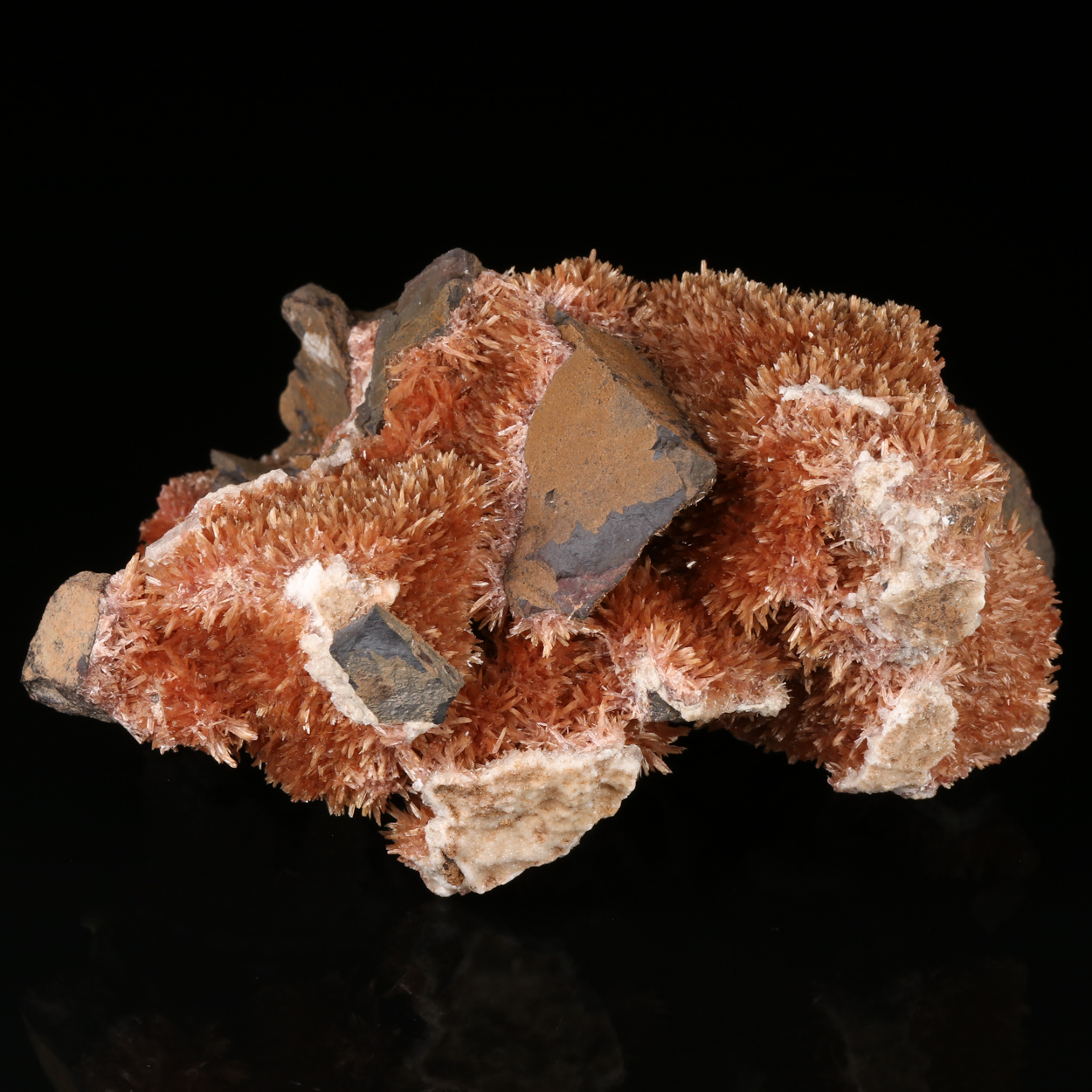 Inesite With Calcite & Baryte