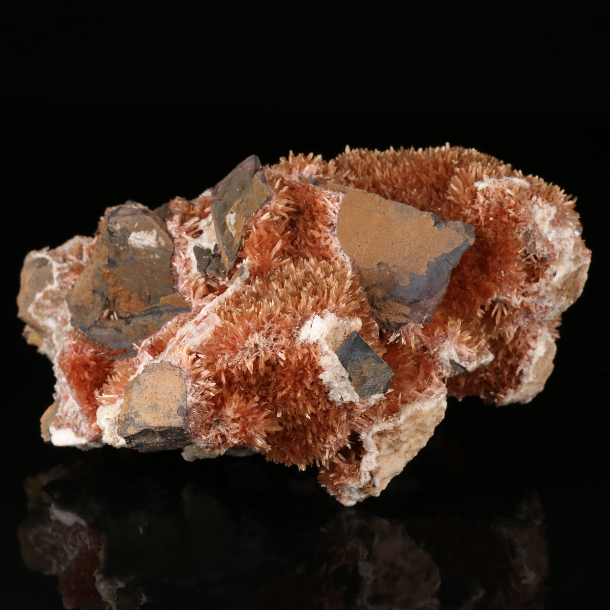 Inesite With Calcite & Baryte