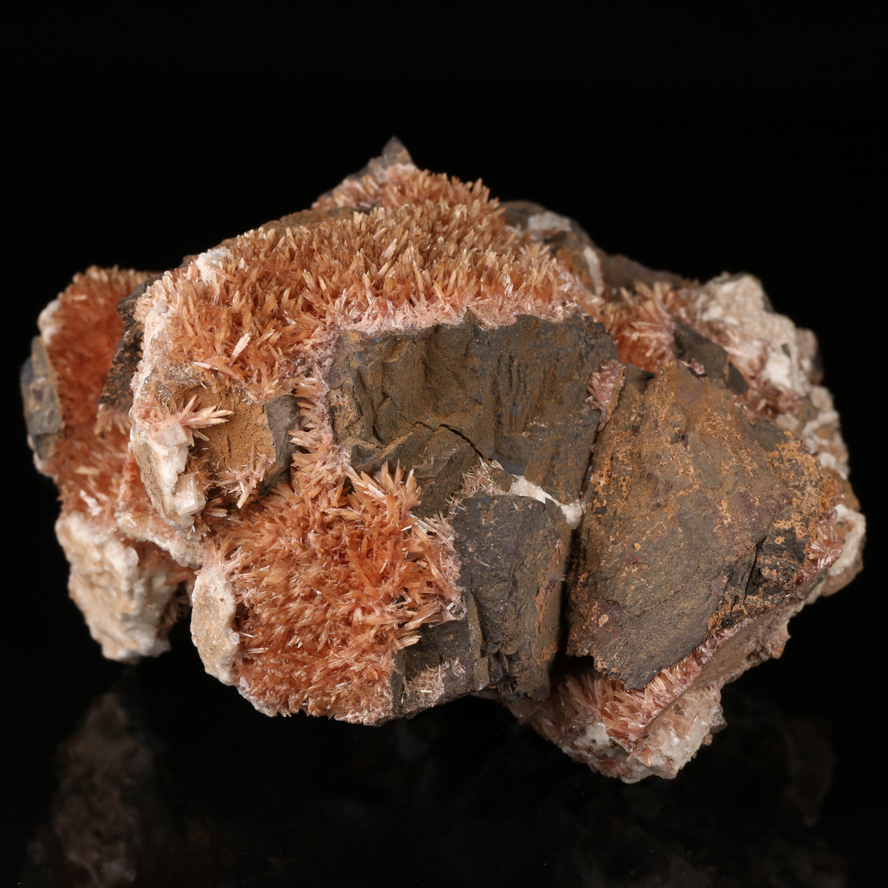 Inesite With Calcite & Baryte