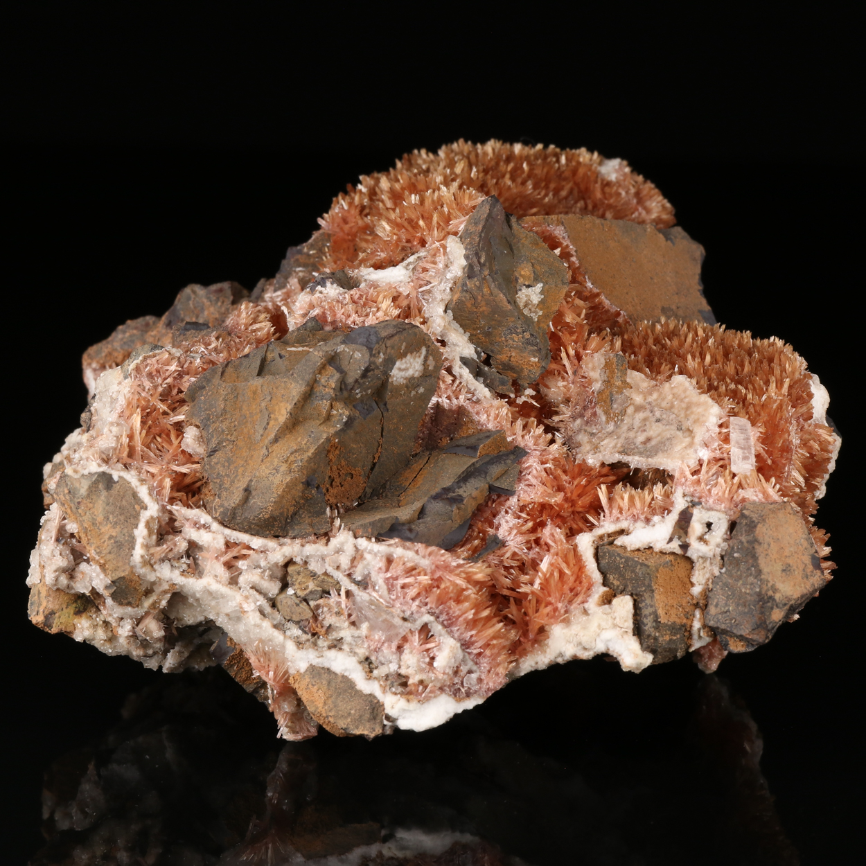 Inesite With Calcite & Baryte