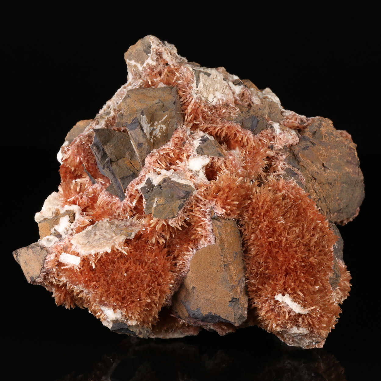 Inesite With Calcite & Baryte