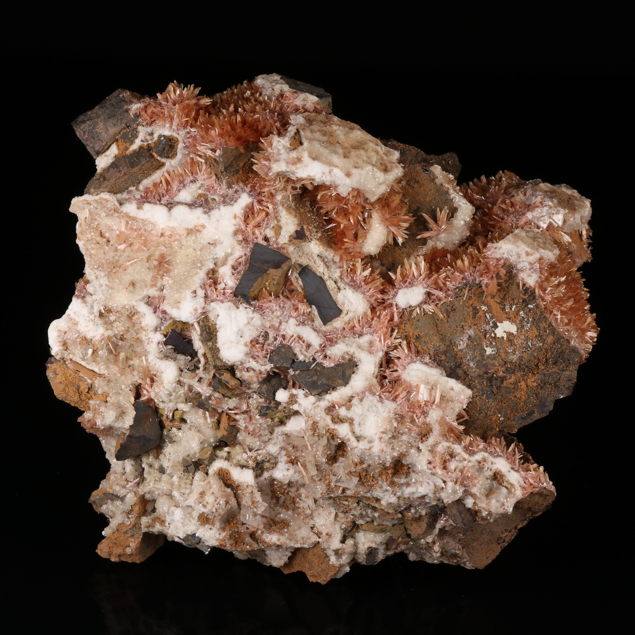 Inesite With Calcite & Baryte