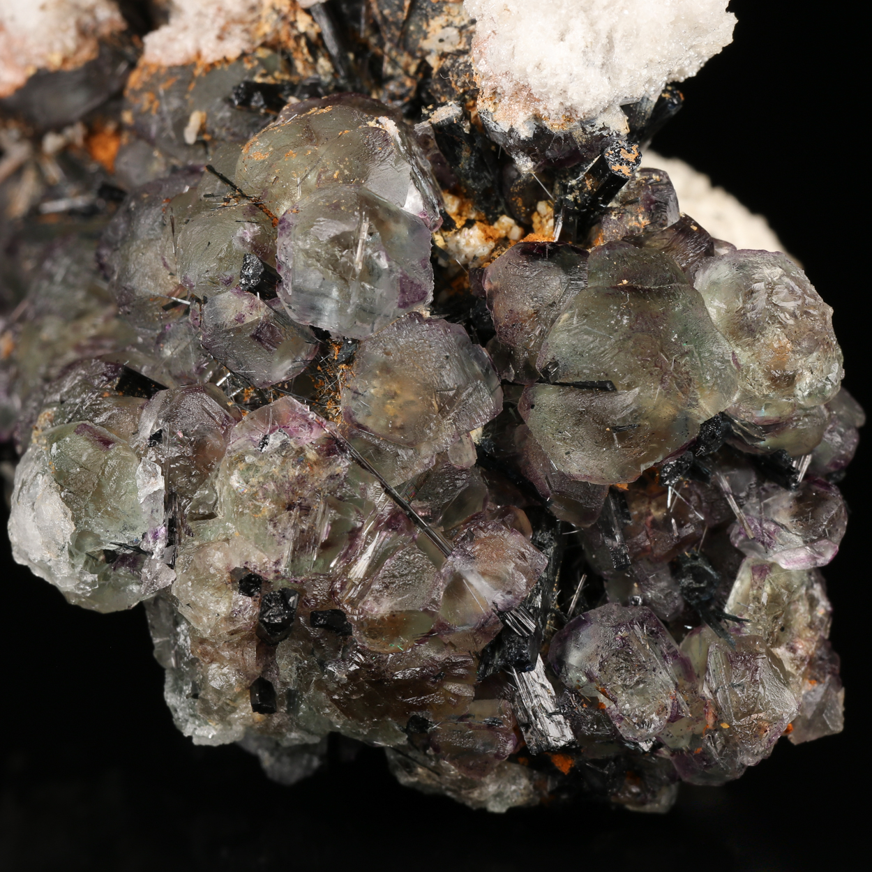 Opal-AN On Fluorite On Schorl