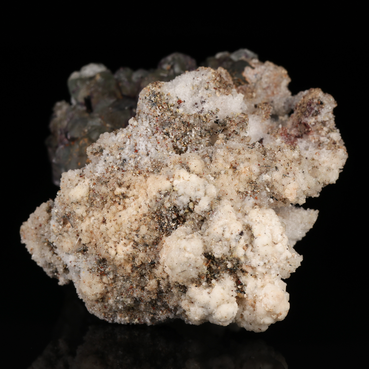 Opal-AN On Fluorite On Schorl