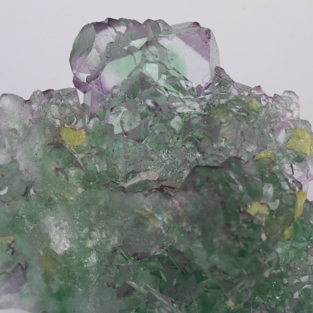 Muscovite On Fluorite