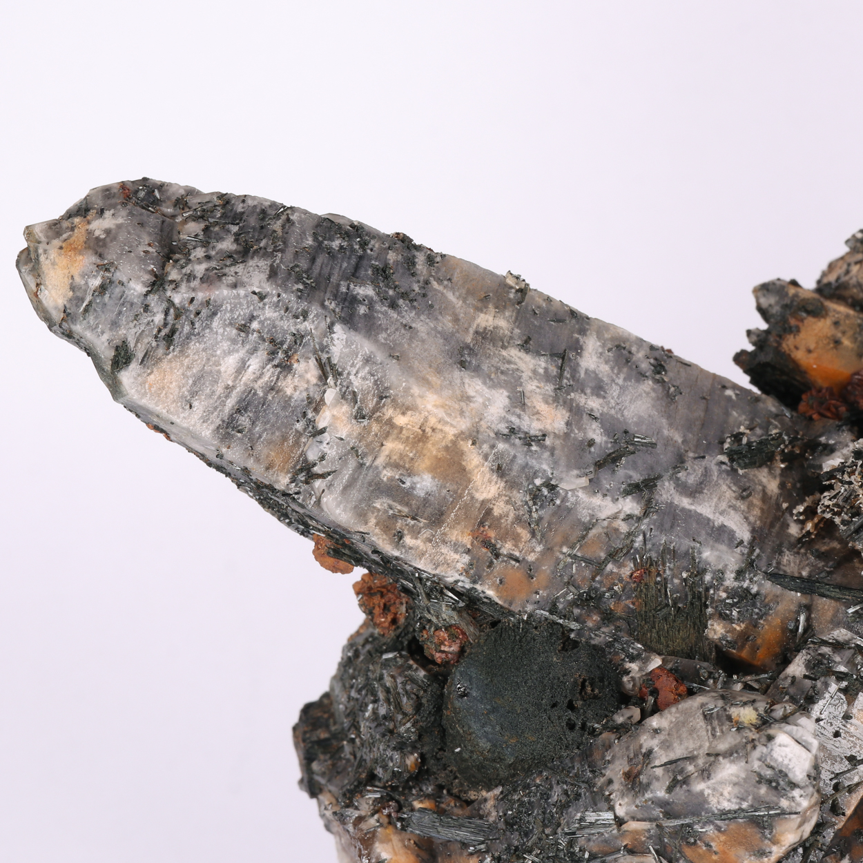 Goethite Psm Siderite On Quartz & Schorl