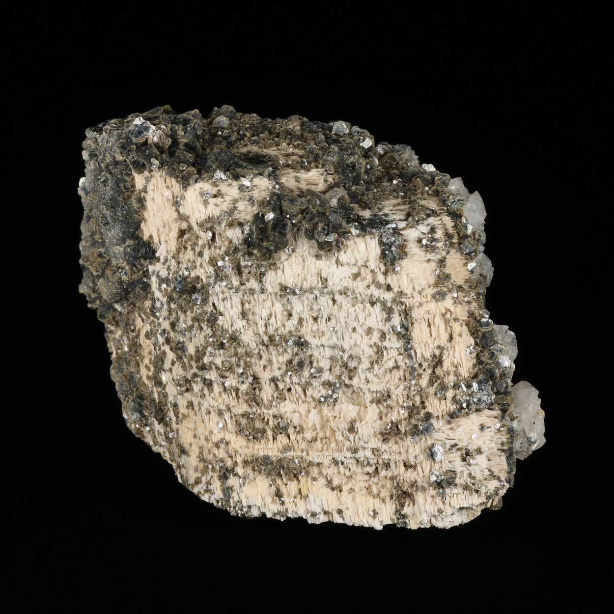Muscovite & Topaz On Feldspar
